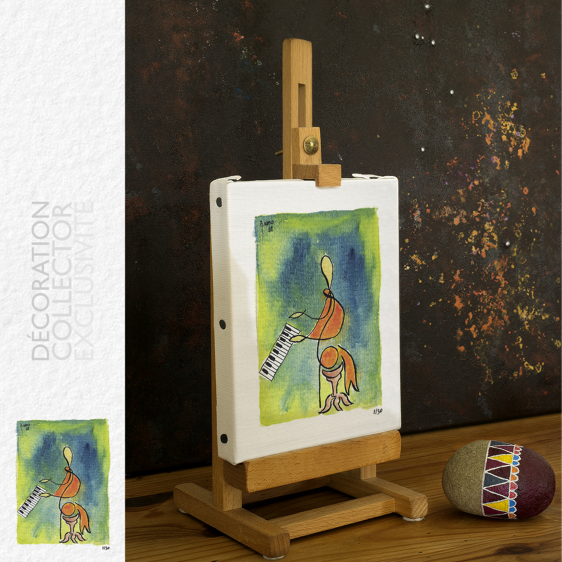 Le Pianiste - reproduction numérique HD sur toile Le Pianiste - reproduction numérique HD sur toile