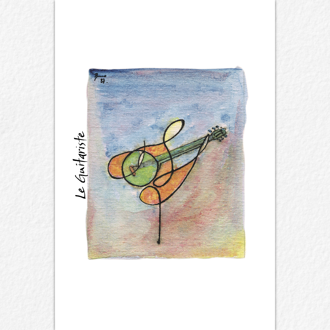 Le Guitariste - carte postale Le Guitariste - carte postale