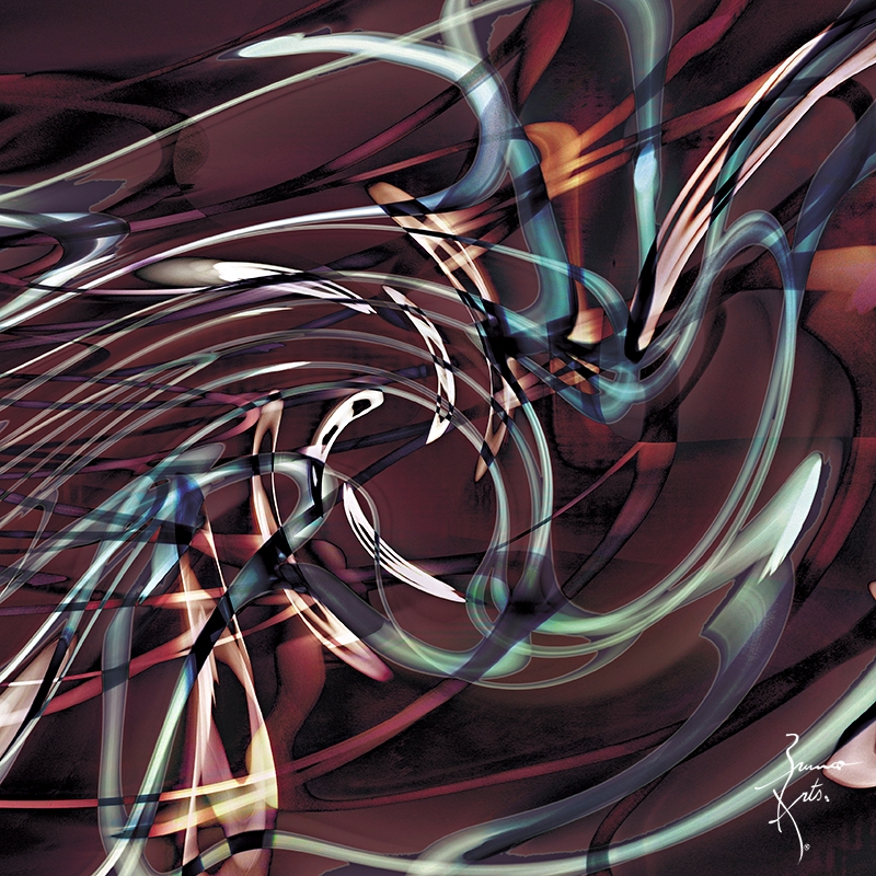 Digital painting Chromatoscopie. Chronoschromaties series.